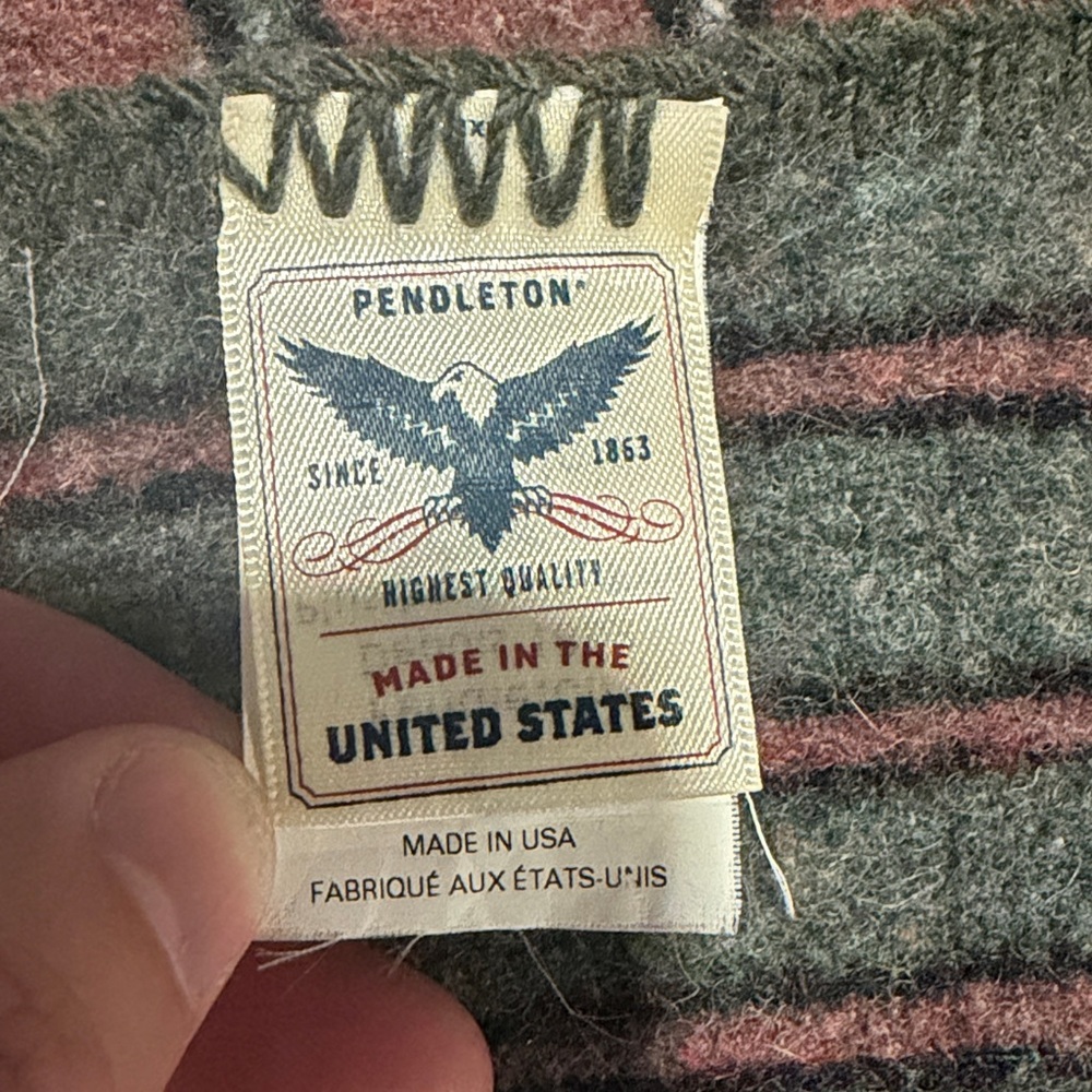 Pendleton Wool Striped Blanket - Picture 4 of 6